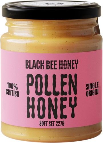 Black bee honey pure british - black,
