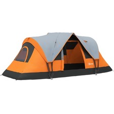 6 Man Family Camping Tent Waterproof Dome - Large 6-Person Fibreglass Poles