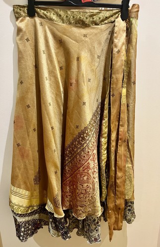 Recycled silk saree beach - silk,