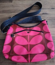Orla Kiely Carrymin Vegan Cross Body or Shoulder Bag, Cerise, Brand new
