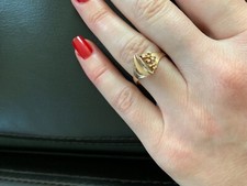 14K Solid Rose Gold Ring