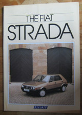 FIAT STRADA BROCHURE. 16 PAGES. 1986.  INCLUDES ABARTH 130TC.
