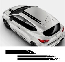 For RENAULT CLIO MEGANE BONNET & ROOF STRIPES DECALS VINYL RACING STICKERS SPORT