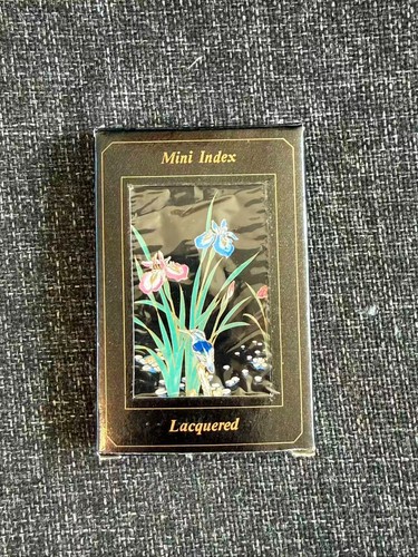 Lacquered mini index address - lacquered,