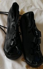 FAYS CELTIC CHOICE BLACK LEATHER IRISH DANCE PUMPS SOFT SHOES SIZE 2.5 M