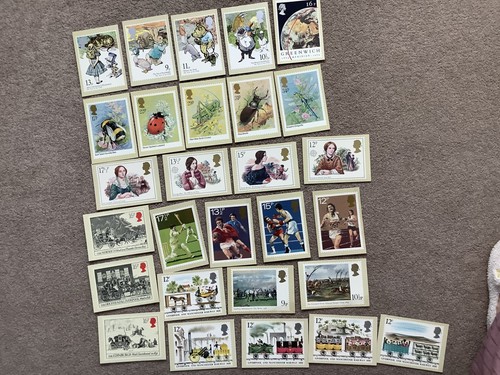 Post office stamp postcards - post,