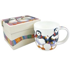 Emma Ball Mug Knitting Puffins