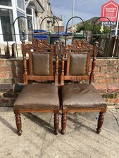 Pair ornate carved - pair,