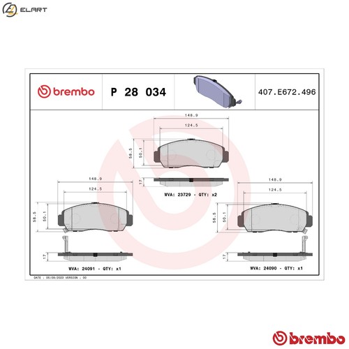 Brake pad set disc - pad,