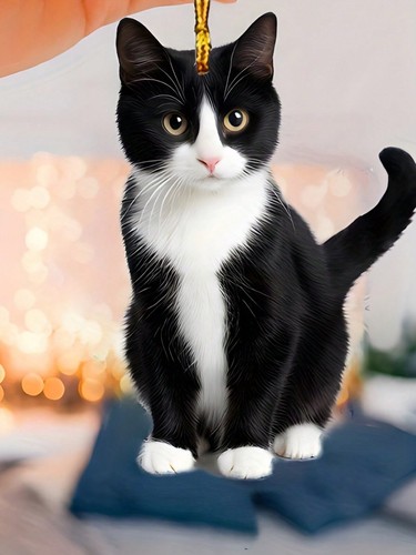 Black and white tuxedo - and,