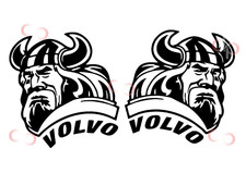 VOLVO VIKING HEAD X2 DECALS TRUCKS HAULAGE CUSTOMISE DIESEL TRUCKING FH12 FH16