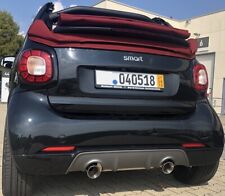 Fox Smart Fortwo 453 sports exhaust 2x90mm double pipe for Brabus rear