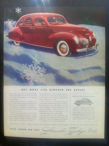 1939 lincoln zephyr v12 - 1939, four