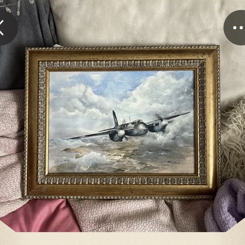 Framed havilland mosquito - de, b