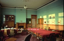 ORIGINAL RAILWAY TRAIN NEGATIVES. Sir Nigel Gresley's desk. Newton Heath Works.