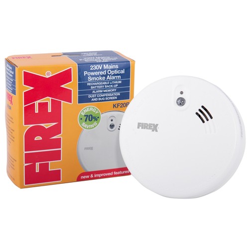 Mains optical smoke alarm - smoke,