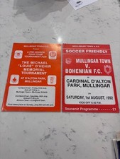MULLINGAR TOWN x 2 PROGRAMMES 1992+1993