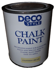 750 ml Chalk Paint Chalky Furniture Paint DECO STYLE Home Decor CLOTTED CREAM