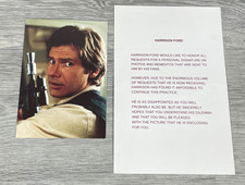 Harrison Ford Letter & Photo