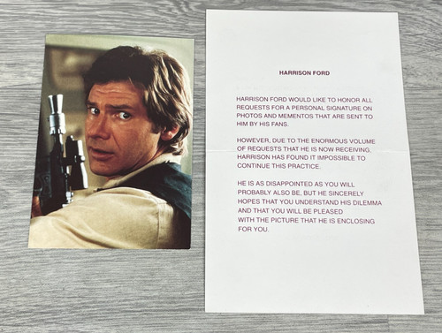 Harrison ford letter photo - harrison,