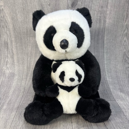Plush panda bears mother and - bears,