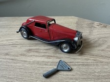 VAUXHALL CABRIOLET Pre War VINTAGE Triang Minic TOY Clockwork Tinplate Car