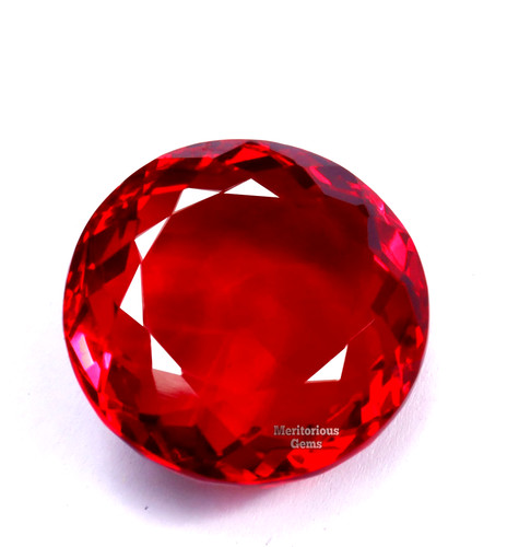 Natural red ruby round cut - natural,