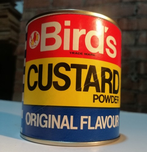 Vintage birds custard powder - birds,