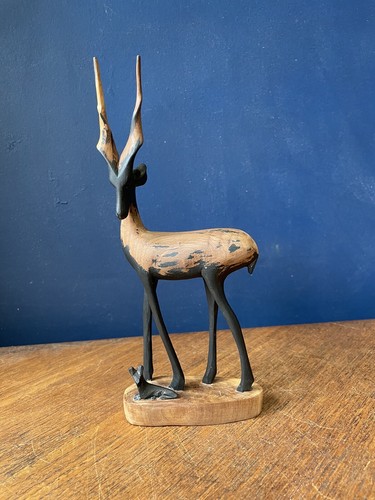 Vintage mcm hand carved - mcm, wooden