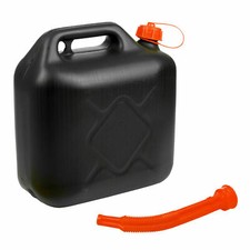 10L Black Plastic Fuel Jerry