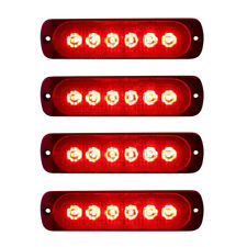 4pcs Red LED Car Truck