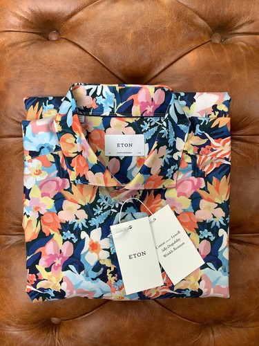 Eton floral shirt or - eton, 17.5”