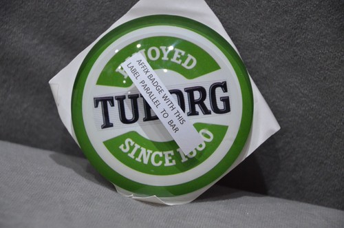 Tuborg beer pump font - beer, badge