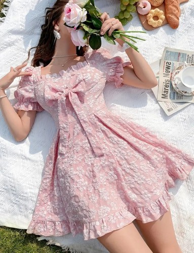 New women pink lolita - pink, square