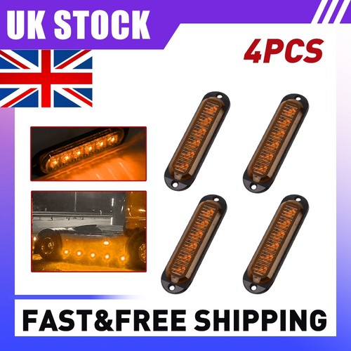 Amber led side - 4x, 6