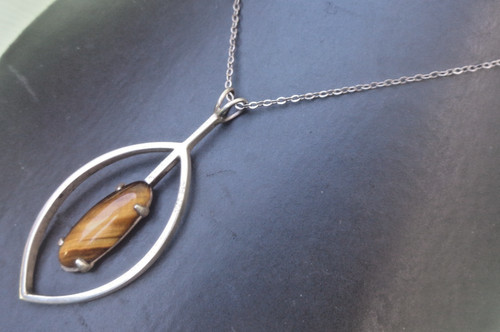 Ortak sterling silver pendant - silver,