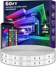 AILBTON 18M RGB Outdoor LED Strip Lights Waterproof IP68 App Music Sync Remote