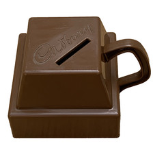 Vintage Money Box Cadbury Chocolate Cube Collectable Plastic Money box