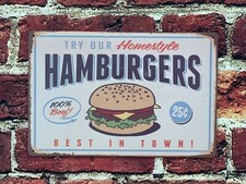 Hamburgers fast food - fast,