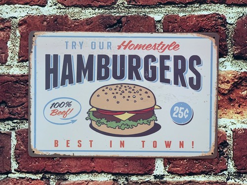 Hamburgers fast food - fast,