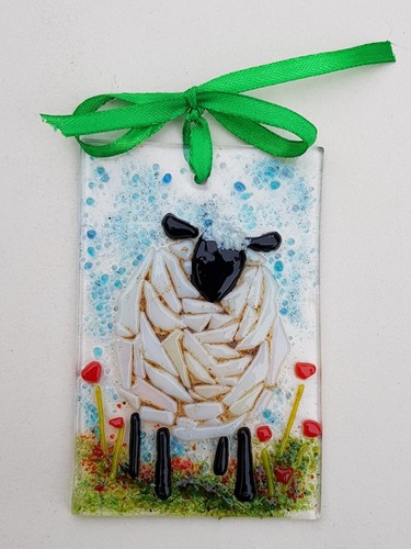 Sheep and poppies original - and,