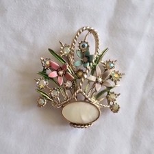Vintage Basket Mother Of Pearl