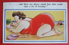 SAUCY Comic FAT SEASIDE LADY
