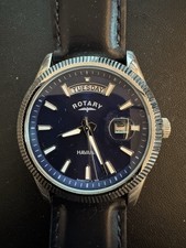 Men's Rotary Watch- Blue “Havana” Day-Date GB02660/05 - 38mm PLUS TWO STRAPS