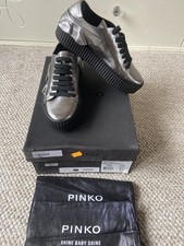 Pinko Leather silver metallic