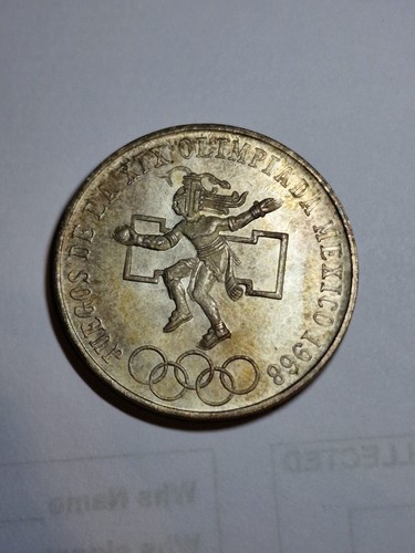 1968 mexico olympic pesos - olympic, 25