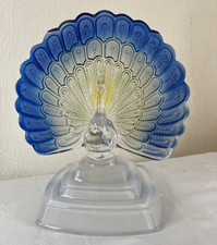 Crystal Peacock Glass Figurine