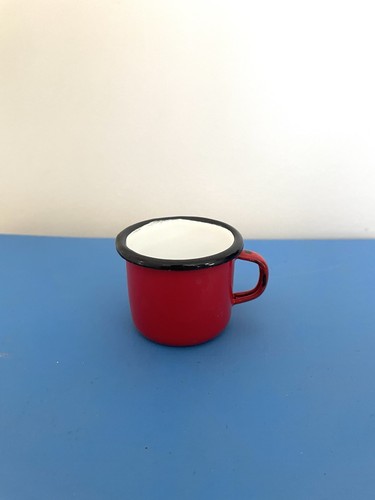 Vintage red enamel miniature - vintage,