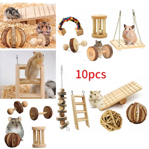 10pcs hamster chew toys guinea - hamster,