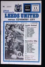 21/10/1972 Leeds United v Coventry City  (Creased, Small Rips To Edges)